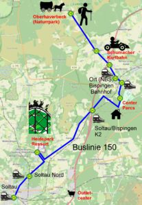Freizeitziele im Heidekreis mit _Bahn und Bus erreichen